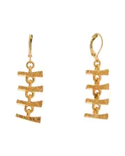 Kenneth Jay Lane 22K Plated Dangle Earrings
