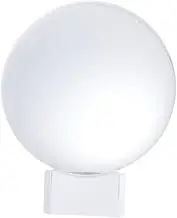 TOGEVAL Transparent Crystal Ball Sphere with Base Decorative Glass Ornament Elegant Red Box for Home Office and Wedding Decor