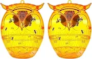 Wasp Trap,Owl Shape Solar LED Light Wasp Nest Decoy - Household Supplies Goods for Patio Garden Nature Attic Shed Backyard Hunting Porch