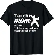 [X.Style] Tai Chi Mom Definition Qi Gong Meditation MMA ds1109 T-Shirt (M) Black