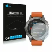 Garmin fenix 6 Pro , 6 x Transparent ULTRA Clear Screen Protector
