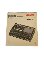 Sanyo Memo-scriber Micro cassette Transcribing Machine Trc 4030