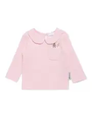 [Peter Rabbit] Ribbed Peter Pan Tee in Pink