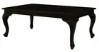 Timber Coffee Table, No Drawers, 120 x70cm, Mahogany Timber, Chocolate Brown.