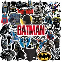 在飛比找蝦皮購物優惠-50 件套蝙蝠俠 VS 超人貼紙超級英雄防水