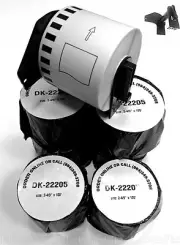 24 Rolls Labels123 Brand-Fits BROTHER DK 2205 P-Touch QL700 QL500 +2 Free Frames