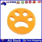 1pc Pet Hair Catcher Remover Filter Bag Washing Machine (Round Yellow)