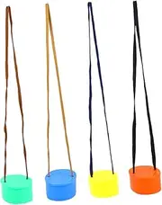 NAMOARLY Childrens Outdoor Toys 1 Pair Kids Toys Toddler Toys Kids Stilts for Beginners Kids Balance Trainer Walking Stilts Kids Balance Toy Kids Stilts Bucket Oval Child Kids Outdoir Toys