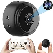 Homezo Mini WiFi Security Camera, Spy Camera Hidden Camera WiFi, A9 Mini 1080p HD Wireless Magnetic Security Camera (Black)