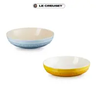 在飛比找momo購物網優惠-【Le Creuset】瓷器深圓盤 20cm(杏桃黃/海岸藍