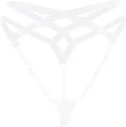 [FEESHOW] Women窶冱 Sexy Panties Bikini Briefs G-String with Pearls Spa T Thong Underwear Lingerie