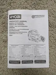 Ryobi 18V PB2807 Electrostatic Sprayer Manual Only (Eng, Fre, Spa)