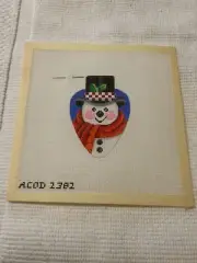 A COLLECTION OF DESIGNS HP NEEDLEPOINT SNOWMAN CHRISTMAS LIGHT-ACOD 1382