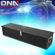 49"X 13"X 10"BLACK ALUMINUM PICKUP TRUCK TRUNK BED CAMPER TOOL BOX STORAGE+LOCK