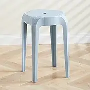 Colorful Plastic Stack Stools Backless Bar Stool Portable Round Seating for Classroom Office Set of 4