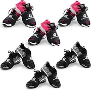 [LAMTOP] 6 Pairs Dance Shoe Socks on Smooth Floors Over Sneakers,Shoe Cover Dancing Shoe Sliders Dancers Turning Socks Protect Knees