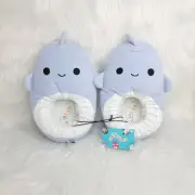 Squishmallows Kids Samir The Whale Plush Slippers New Size L (4-5)