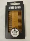 Jack The Barber Beard Comb Wood NEW