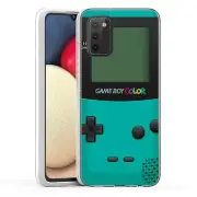 (GameBoy Mint)ShockProof TPU phone case cover(Clear)for Samsung Galaxy A02S