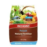 Richgro 2.5kg Mega Booster Potash Natural Fertiliser ,Fast acting Natural potash
