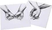 CIYODO Unframed Holding Hands Wall Prints Frameless Decorative Painting Canvas Picture Wall Art Decorative Hand Art