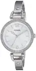 Fossil Georgia Glitz Silver Dial Ladies Watch ES3225 MSRP $125