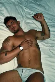 [D229] Male Model Showing Off Body To Viewer Fine Art Hunky Physique