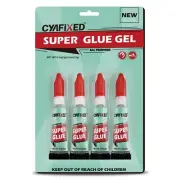 Super Glue Gel, Instant Adhesive, Multipack Cyanoacrylate Strong Clear Glue f...