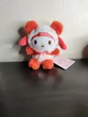 3 Inch My Melody Costume Panda Red Plush Round 1