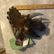 Triceratops head childrens plastic hand puppet dinosaur - GIANT Awesome!!!!