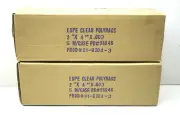 10,000 Heavy Duty Open End LDPE Clear Polybags Bags 3 Mil .003 Crease Heat Seal