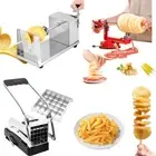 Stainless Steel Tornado Potato Cutter Machine Chips Slicer Manual Kitchen Carrot