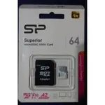 SP高速記憶卡 SUPERIOR  MICRO SDXC 64G U3 V30A2