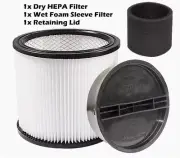 Wet/Dry Cartridge Filter Kit for Shop-Vac MSC85L600C MSC85M250B MSCQPL55 Cleaner