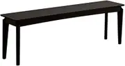 GUAWJRZDP Dining Bench, Wood Bench, Table Benches, Wooden Entryway Bench, Kitchen Bench with Armless, Modern End of Bed Bench for Bedroom Living Room Hallway, Easy Assembly(Black,120cm/47.2in)