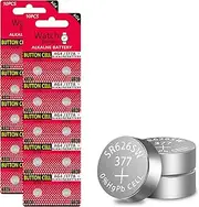 20 Pcs AG4 LR626 Alkaline Button Battery L626 LR626 LR66 SR626 377 SR626SW Batteries Coin Cells for Watches Calculators Toys