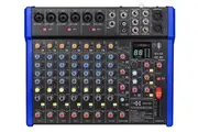 E-lektron B628 DSP effects Studio Audio Mixer 12-Channel with Bluetooth USB Play Audio interface