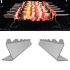 Skewers Rack Set Flat Long Shish Kebab Skewers Kabob Skewers