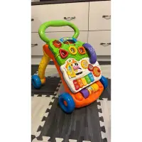 在飛比找蝦皮購物優惠-二手 Vtech 寶寶聲光學步車 推推車 學走路 玩具 功能