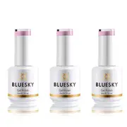 3PK Bluesky DC099 Pink Memory Purple Gel Nail Polish Manicure/Pedicure 15ml