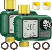 2 Pcs Water Timer 1 Outlet（Brass Inlet and Outlet）