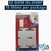 EZ-SHIM HS350BP 3.5" Hinge Shim, Fits standard 3-1/2 inch Hinges, (18 Ct.)