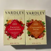 Yardley London Limited Edition Cinnamon |Swirl Frosted Cranberry Soaps