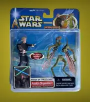 Star Wars Attack of the Clones Anakin Skywalker with Slashing Lightsaber