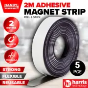 Handy Hardware® 5PK Adhesive Magnetic Strip Reusable Strong Flexible 12mm x 2m