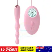 Anal Beads Vibrator Wireless Remote Control Butt Plug Silicone Couples Sex Toy