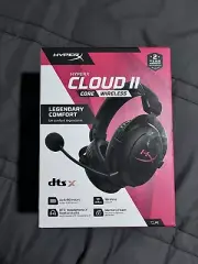 HyperX Cloud II Wireless Gaming Headset New Black 80hr Battery