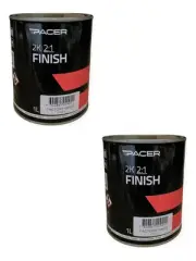 2 x Pacer 2K Factory Vibrant Bright White Paint Finish 1L
