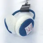 True Religion Womens Earmuffs Blue Denim Buddha Patch NWT