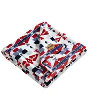 Wrangler Nolan Ultra Soft Plush Fleece Reversible Throw Blanket